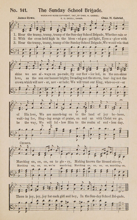 Service in Song: The cream of all the best songs, of all the best writers, together with Orders of Service for the Sunday School page 141