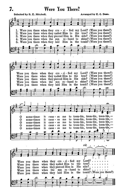 Songs and Spirituals: of negro composition for revivlas and congragational singing page 7