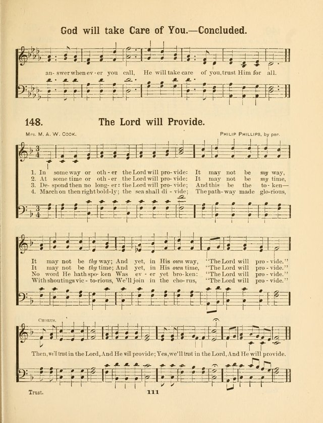 Select Songs No. 2: for the singing service in the prayer meeting; Sunday school; Christian Endeavor meetings page 111