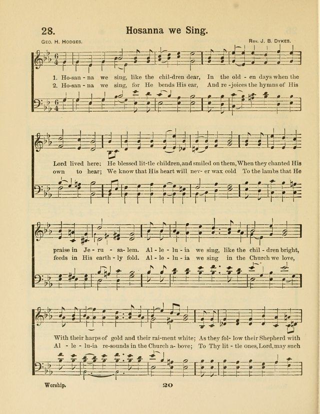 Select Songs No. 2: for the singing service in the prayer meeting; Sunday school; Christian Endeavor meetings page 20
