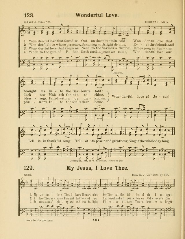 Select Songs No. 2: for the singing service in the prayer meeting; Sunday school; Christian Endeavor meetings page 96