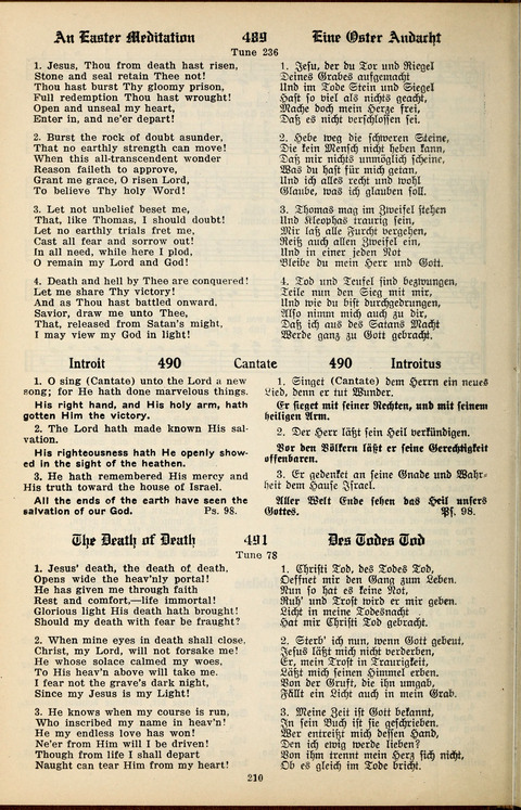 The Selah Song Book (Das Sela Gesangbuch) (2nd ed) page 208