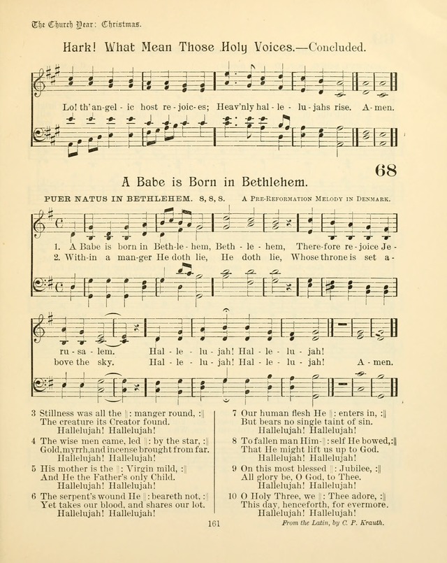 Sunday-School Book: with music: for the use of the Evangelical Lutheran congregations (Rev. and Enl.) page 163
