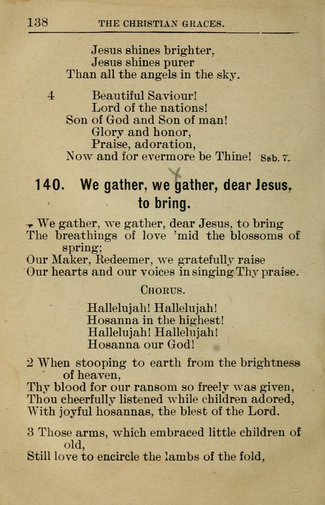 Sunday School Book: containing liturgy and hymns for the Sunday School (Rev. and Enl. Ed.) page 140