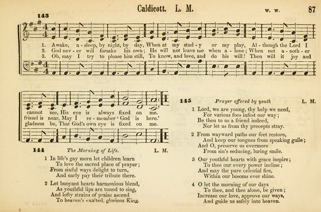The Sabbath School: a complete collection of hymns and tunes for Sabbath schools, families, and social gatherings page 87