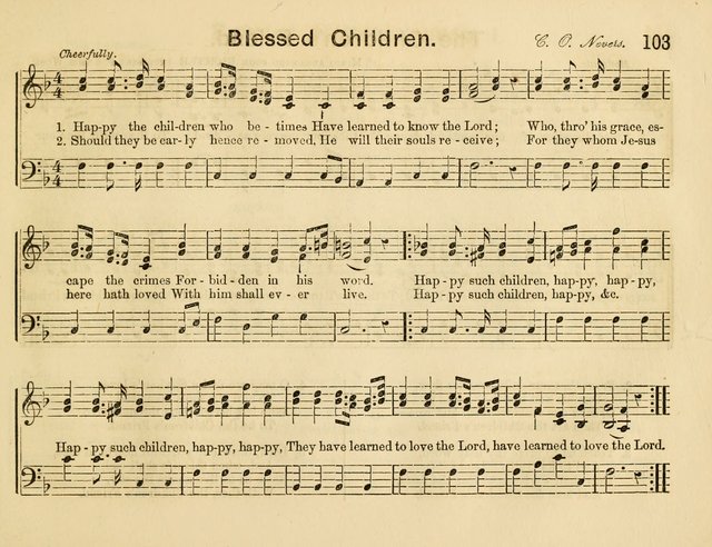 The Sweet Singer: a collection of hymns and tunes for Sunday-schools. Together with a variety suitable for day-schools, revival occasions, and the family circle page 103