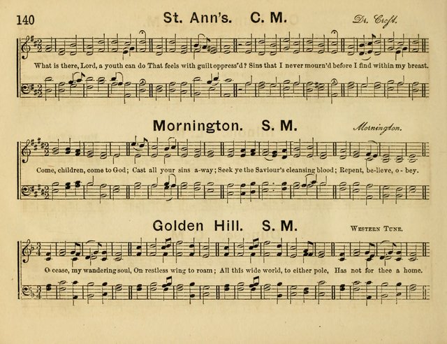 The Sweet Singer: a collection of hymns and tunes for Sunday-schools. Together with a variety suitable for day-schools, revival occasions, and the family circle page 140