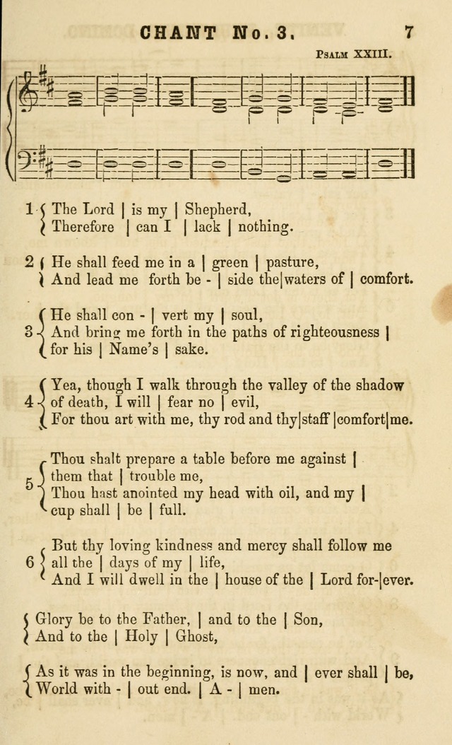 The Sunday School Chant and Tune Book: a collection of canticles, hymns and carols for the Sunday schools of the Episcopal Church page 7