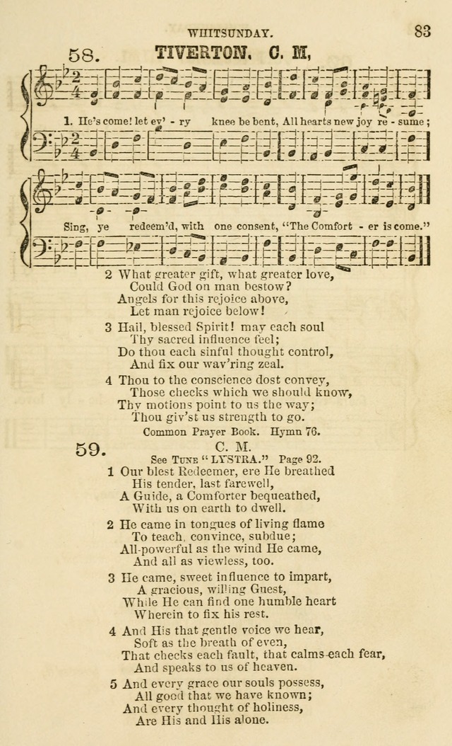 The Sunday School Chant and Tune Book: a collection of canticles, hymns and carols for the Sunday schools of the Episcopal Church page 83