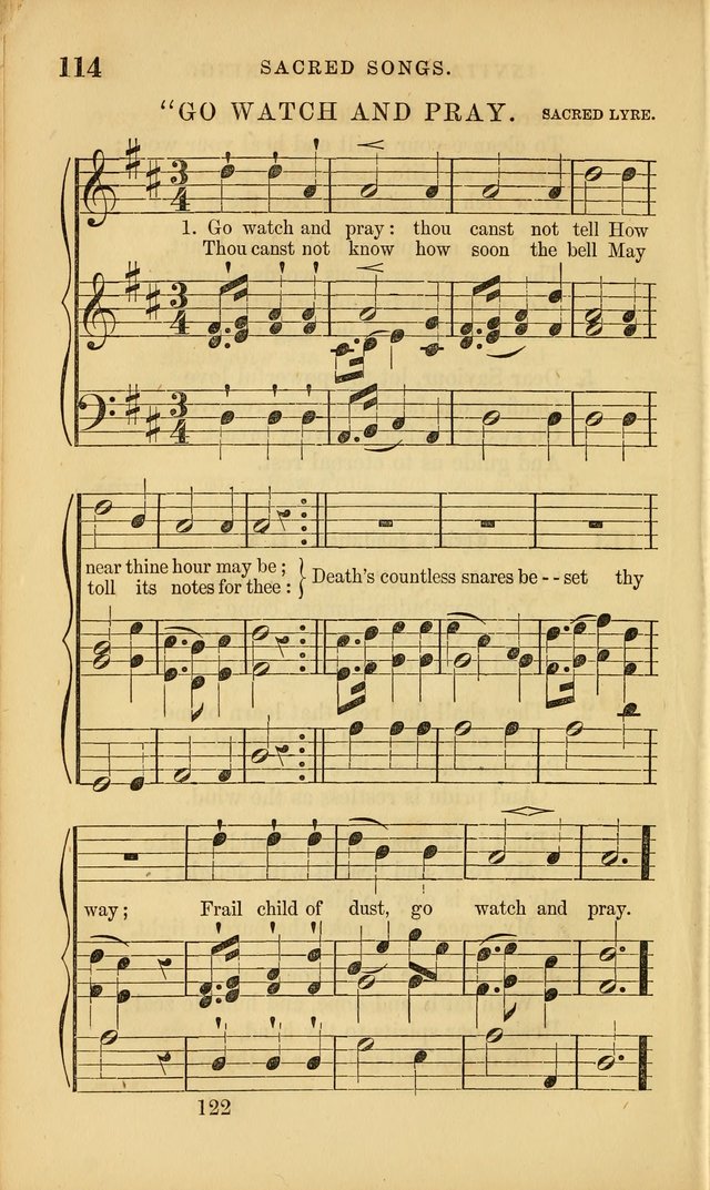 Sacred Songs for Family and Social Worship: comprising the most approved spiritual hymns with chaste and popular tunes ( New ed. rev. and enl.) page 124