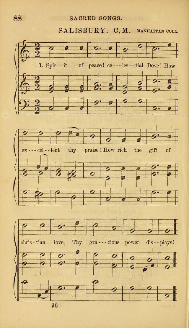 Sacred Songs for Family and Social Worship: comprising the most approved spiritual hymns with chaste and popular tunes ( New ed. rev. and enl.) page 96