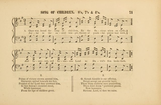 Sabbath School Gems of Music and Poetry: designed expressly for the Sabbath School page 71