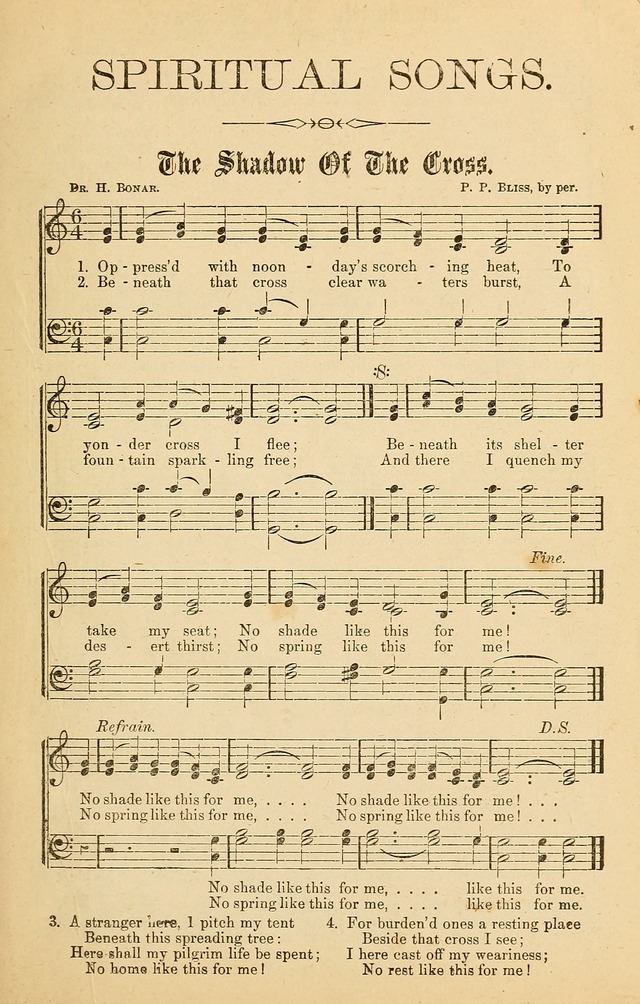 Spiritual Songs for Gospel Meetings and the Sunday School page 1