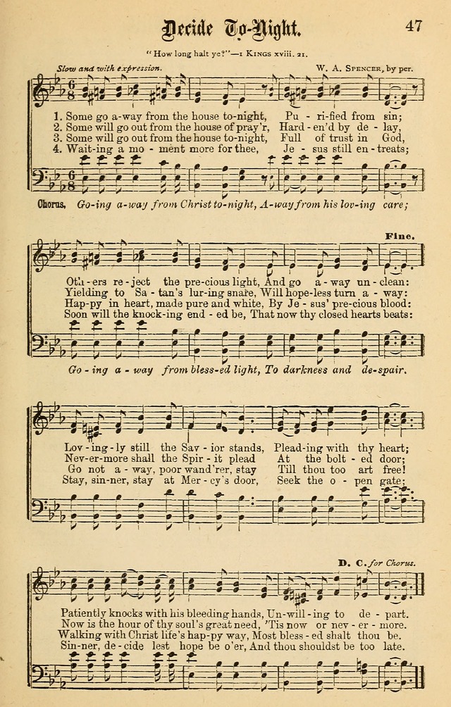 Spiritual Songs for Gospel Meetings and the Sunday School page 45