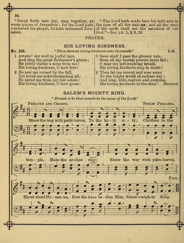 Song Sermons for General Use and Special Services page 92
