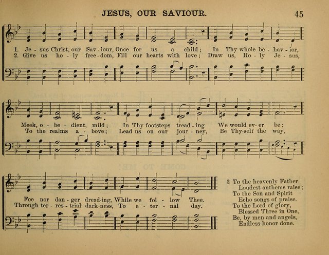 The Sunday School Hymnal: a collection of hymns and music for use in Sunday school services and social meetings page 45