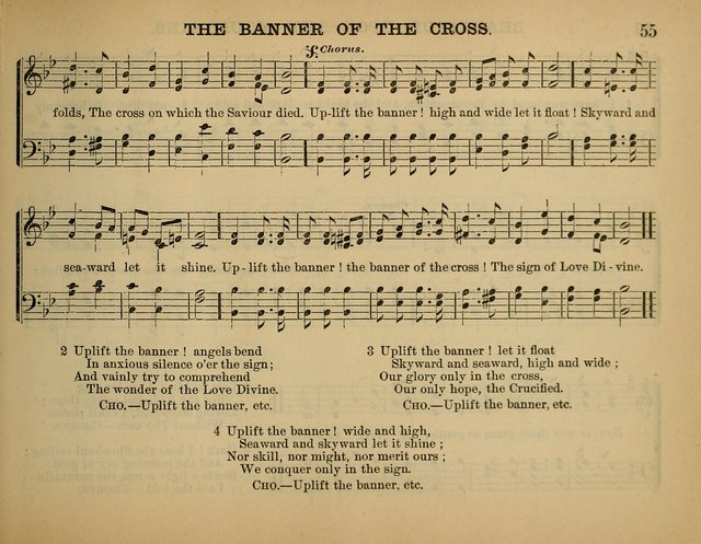 The Sunday School Hymnal: a collection of hymns and music for use in Sunday school services and social meetings page 55