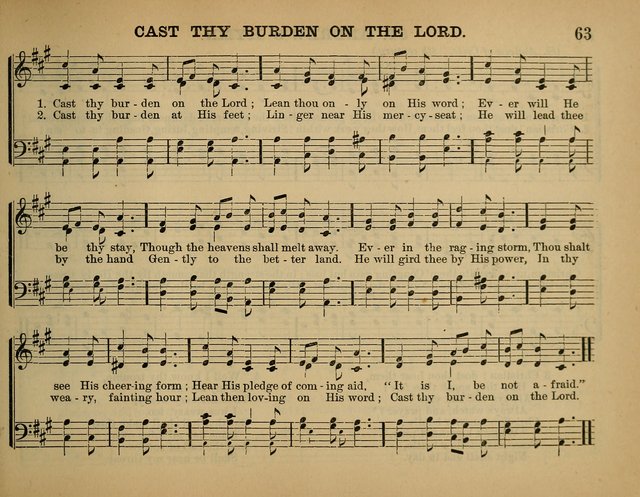 The Sunday School Hymnal: a collection of hymns and music for use in Sunday school services and social meetings page 63