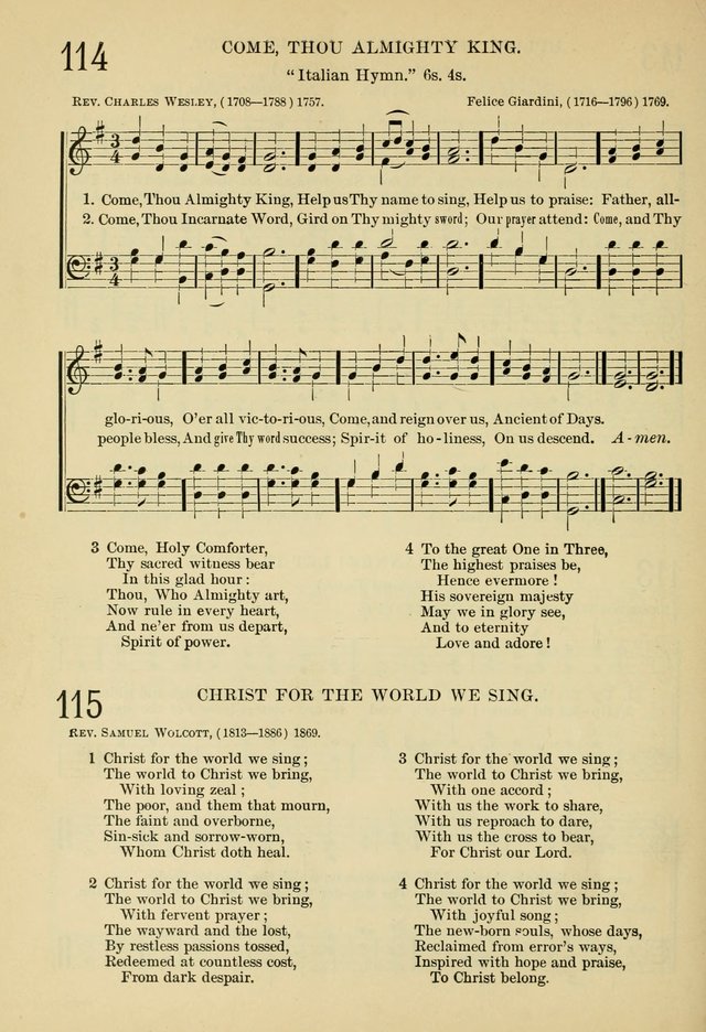 The Sunday School Hymnal: with offices of devotion page 135
