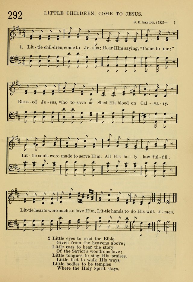 The Sunday School Hymnal: with offices of devotion page 296