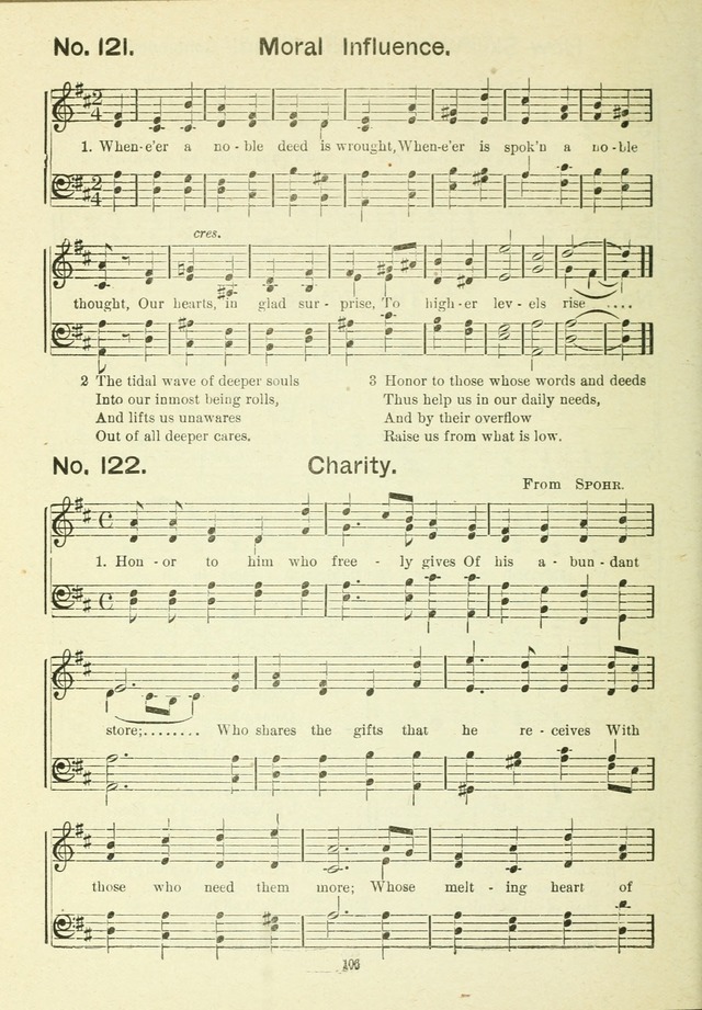 The Sabbath School Hymnal, a collection of songs, services and responses for Jewish Sabbath schools, and homes 4th rev. ed. page 107