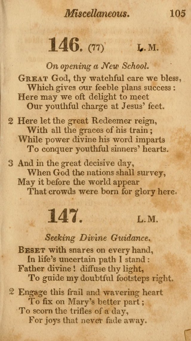 Sunday School Hymn Book. (19th ed) page 105