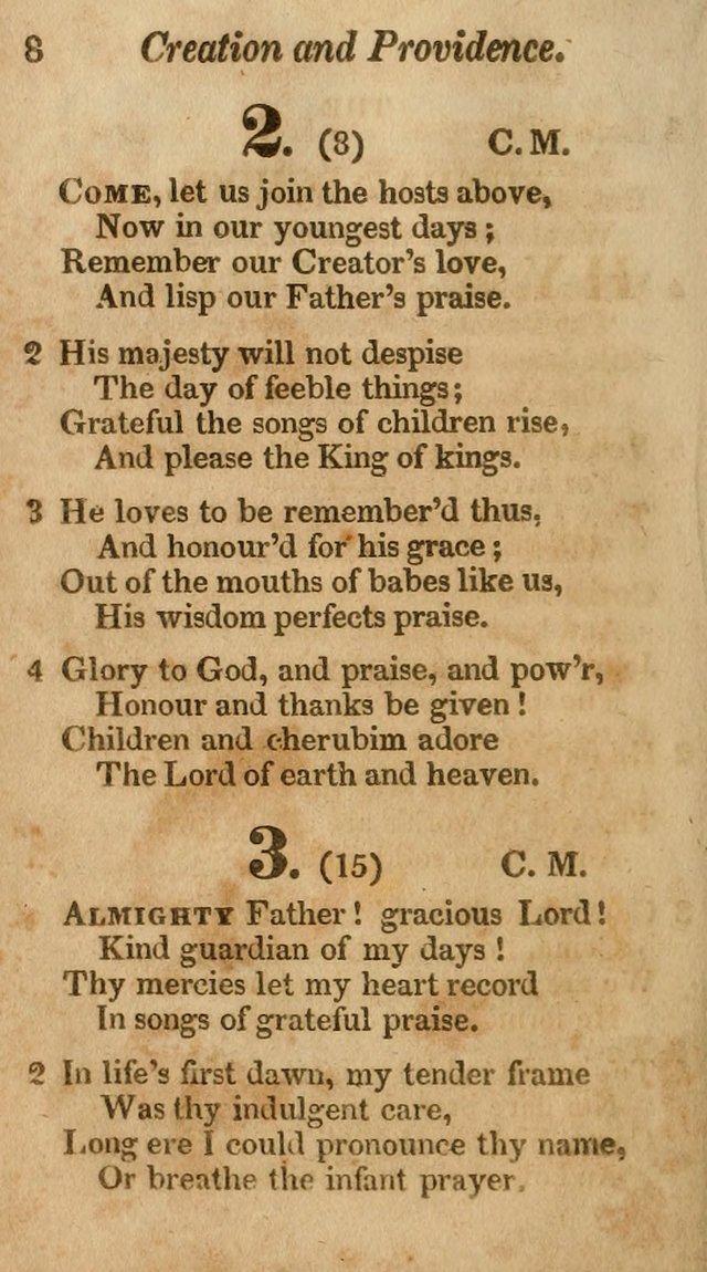 Sunday School Hymn Book. (19th ed) page 8