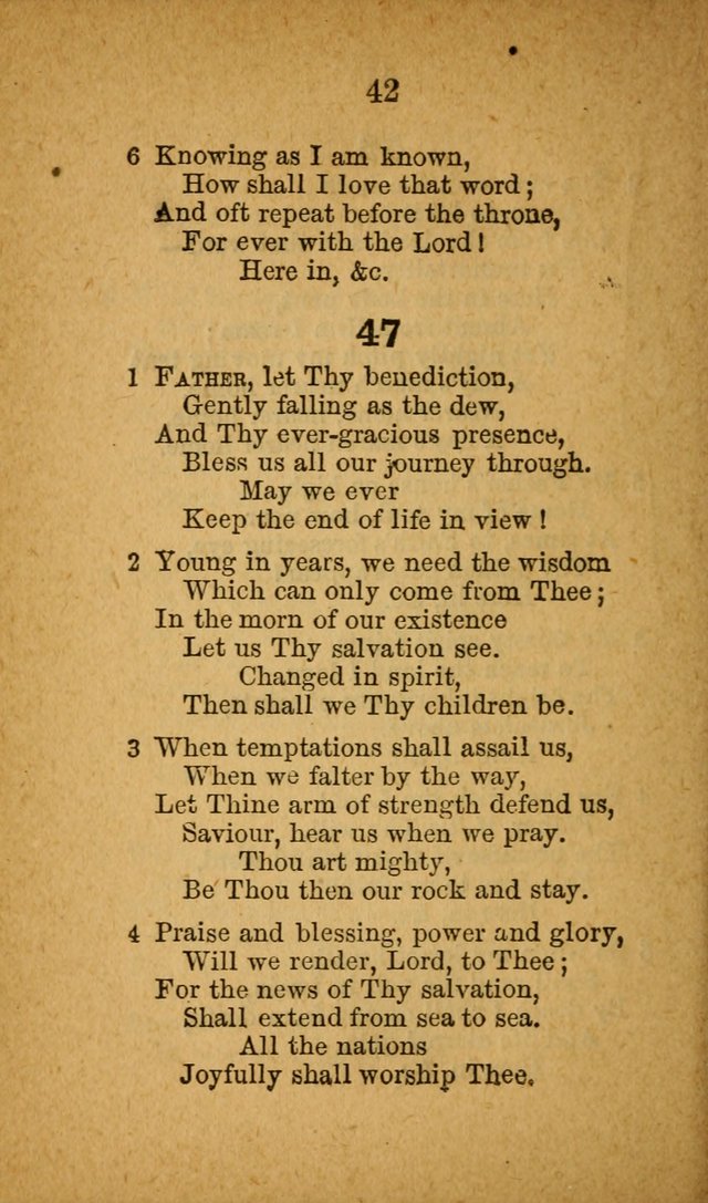 Sabbath-School Hymn-Book page 42