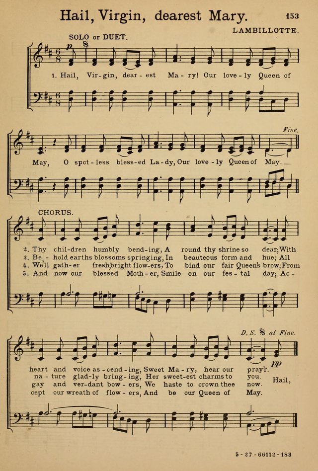 Sunday School Hymn Book page 153