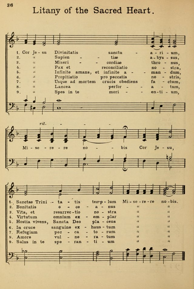 Sunday School Hymn Book page 36