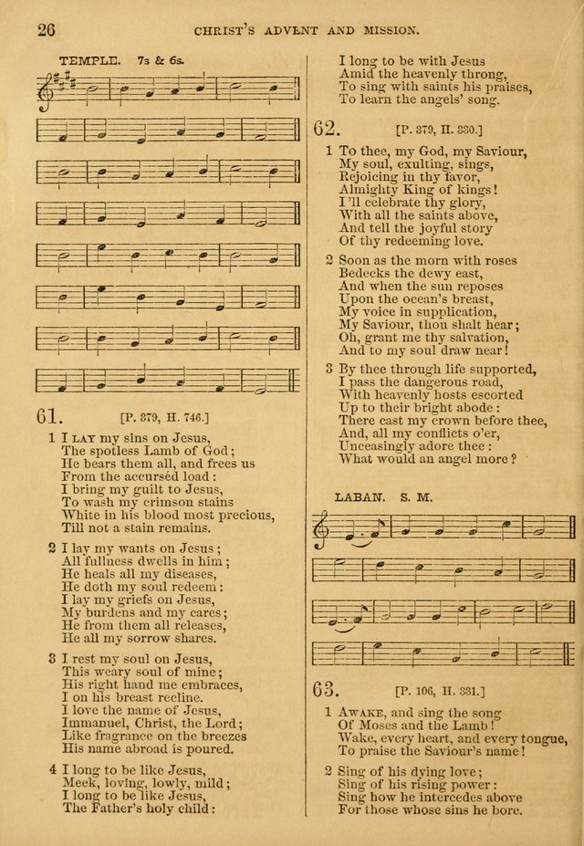 The Sabbath School Hymn and Tune Book: selected from the Sabbath hymn and tune book page 26