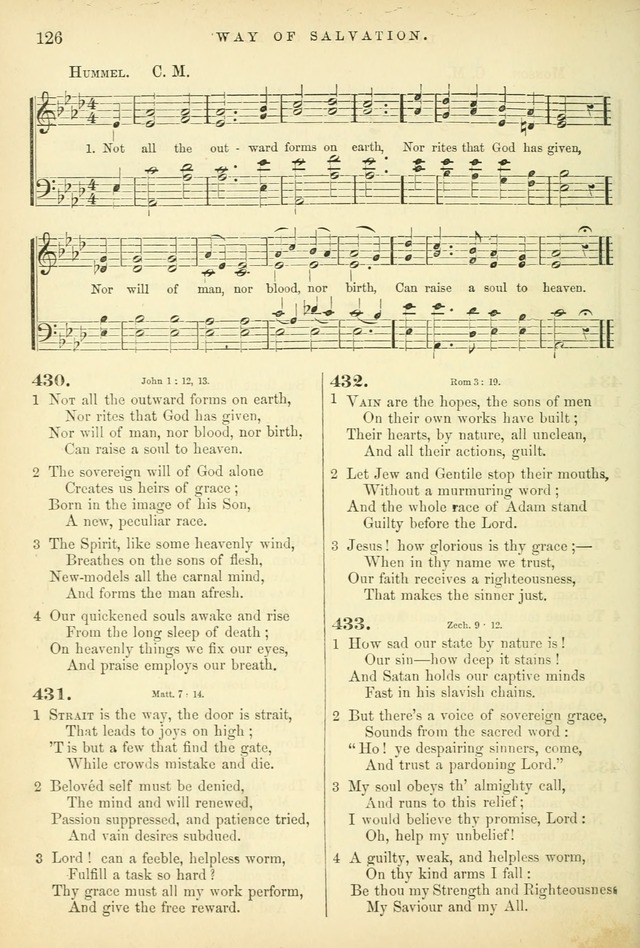Songs for the Sanctuary: or hymns and tunes for Christian worship page 126