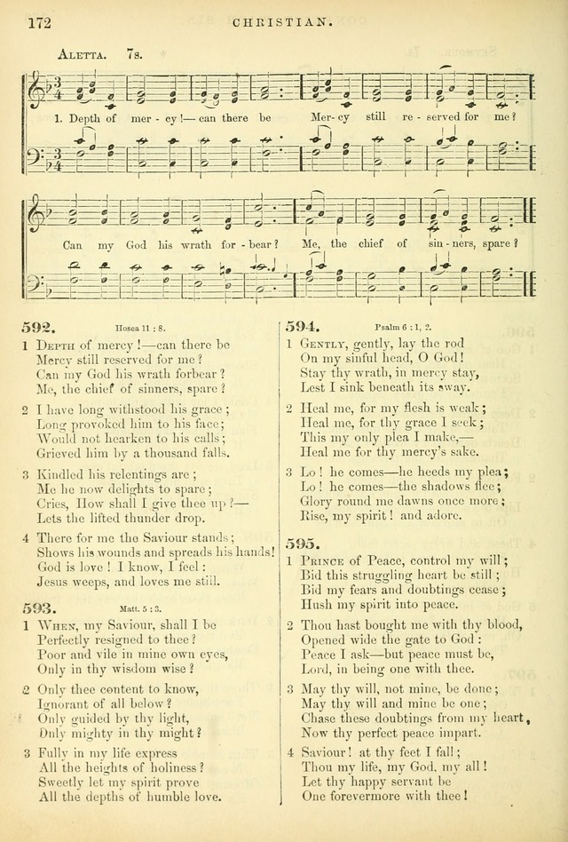 Songs for the Sanctuary: or hymns and tunes for Christian worship page 172
