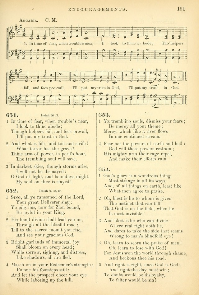 Songs for the Sanctuary: or hymns and tunes for Christian worship page 191
