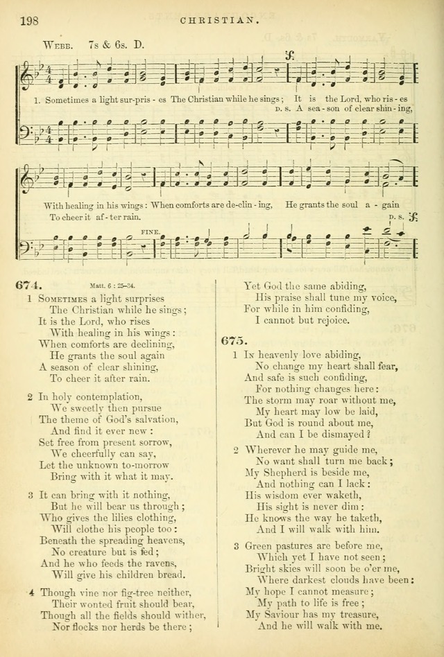 Songs for the Sanctuary: or hymns and tunes for Christian worship page 198