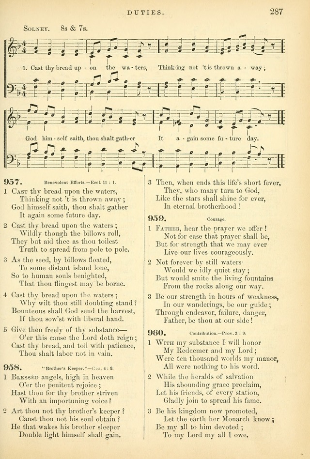 Songs for the Sanctuary: or hymns and tunes for Christian worship page 287