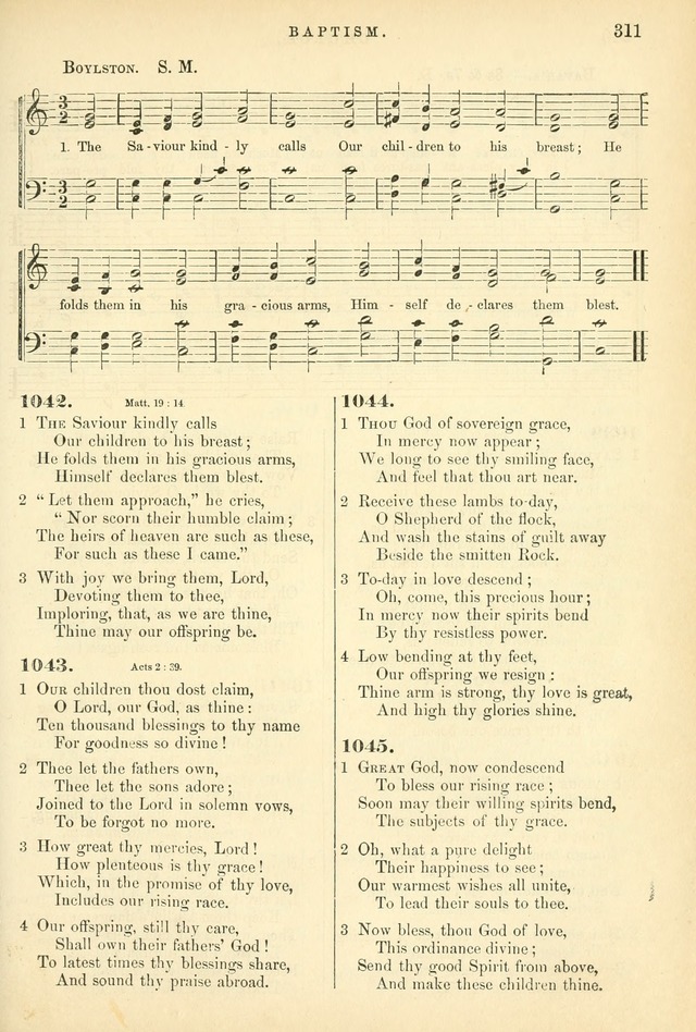 Songs for the Sanctuary: or hymns and tunes for Christian worship page 311
