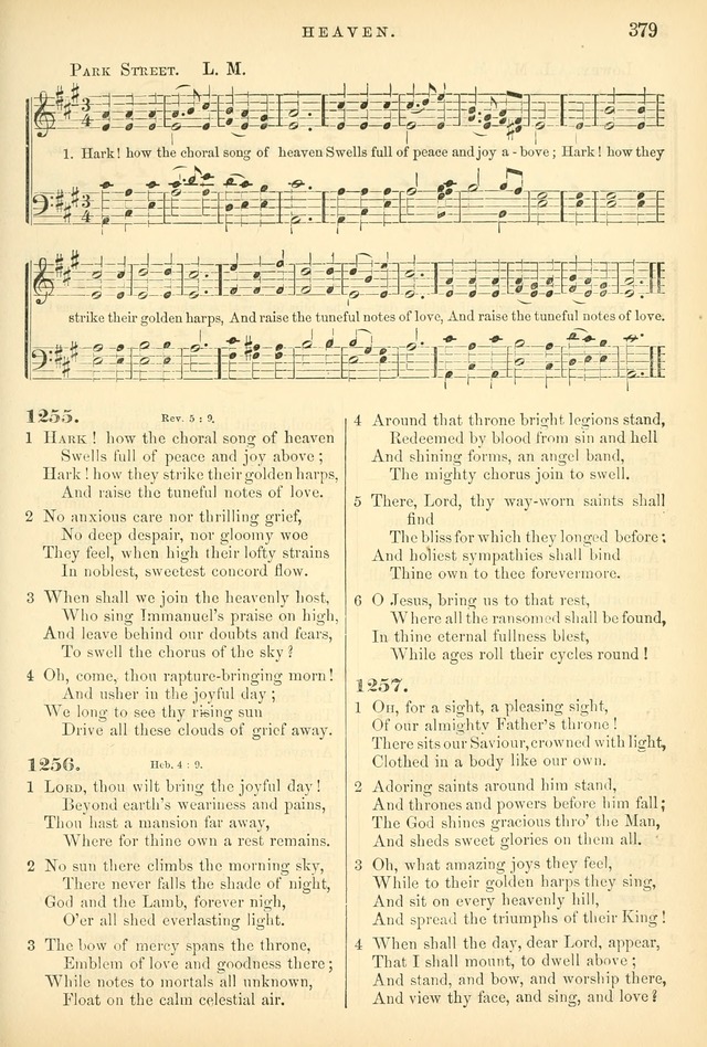 Songs for the Sanctuary: or hymns and tunes for Christian worship page 379