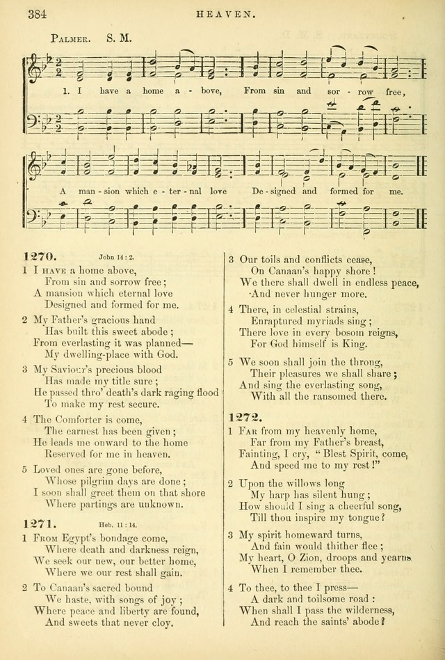 Songs for the Sanctuary: or hymns and tunes for Christian worship page 384