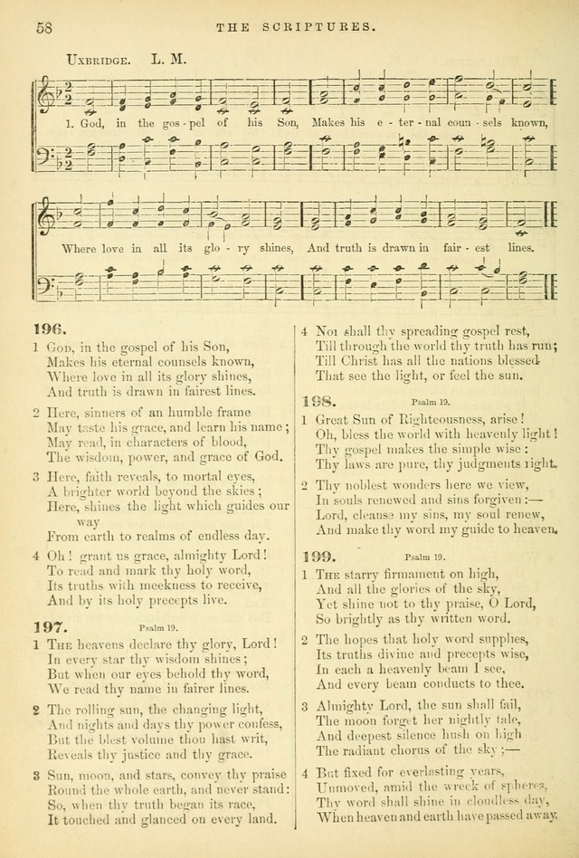 Songs for the Sanctuary: or hymns and tunes for Christian worship page 58