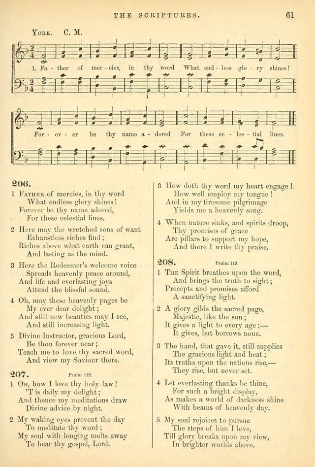 Songs for the Sanctuary: or hymns and tunes for Christian worship page 61