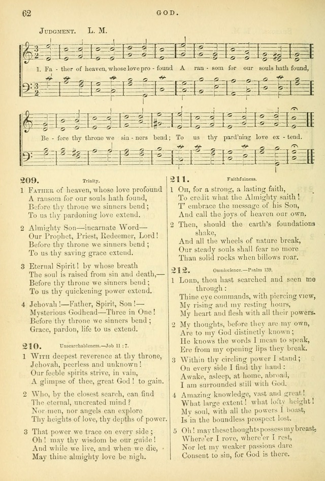 Songs for the Sanctuary: or hymns and tunes for Christian worship page 62