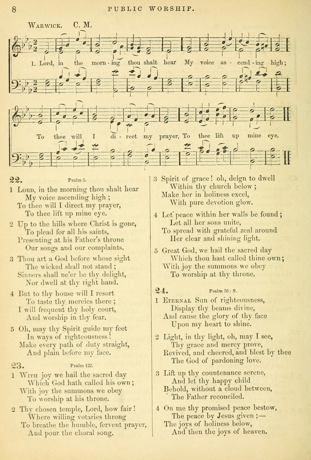 Songs for the Sanctuary: or hymns and tunes for Christian worship page 8