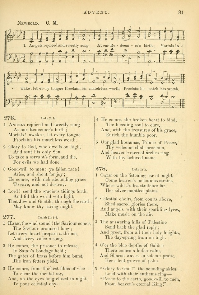 Songs for the Sanctuary: or hymns and tunes for Christian worship page 81