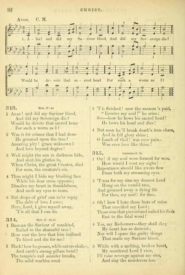 Songs for the Sanctuary: or hymns and tunes for Christian worship page 92
