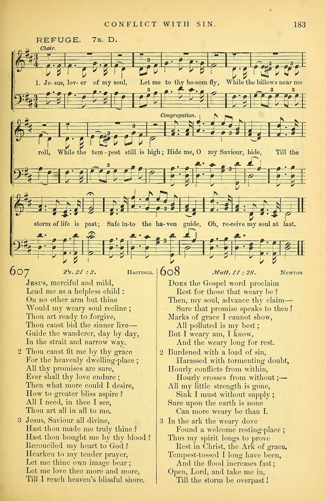 Songs for the Sanctuary: or hymns and tunes for Christian Worship page 184