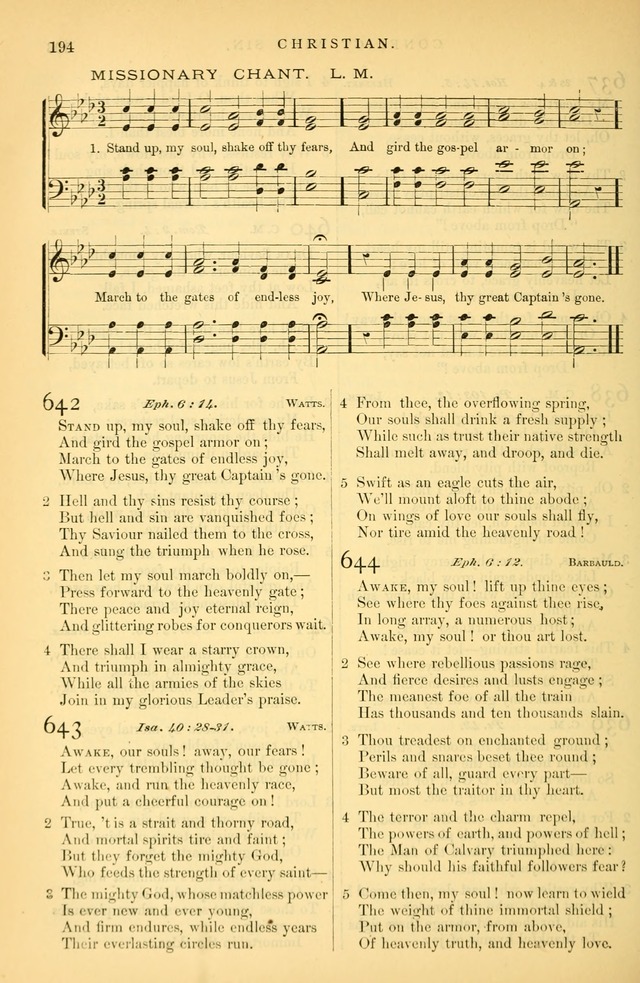 Songs for the Sanctuary: or hymns and tunes for Christian Worship page 195