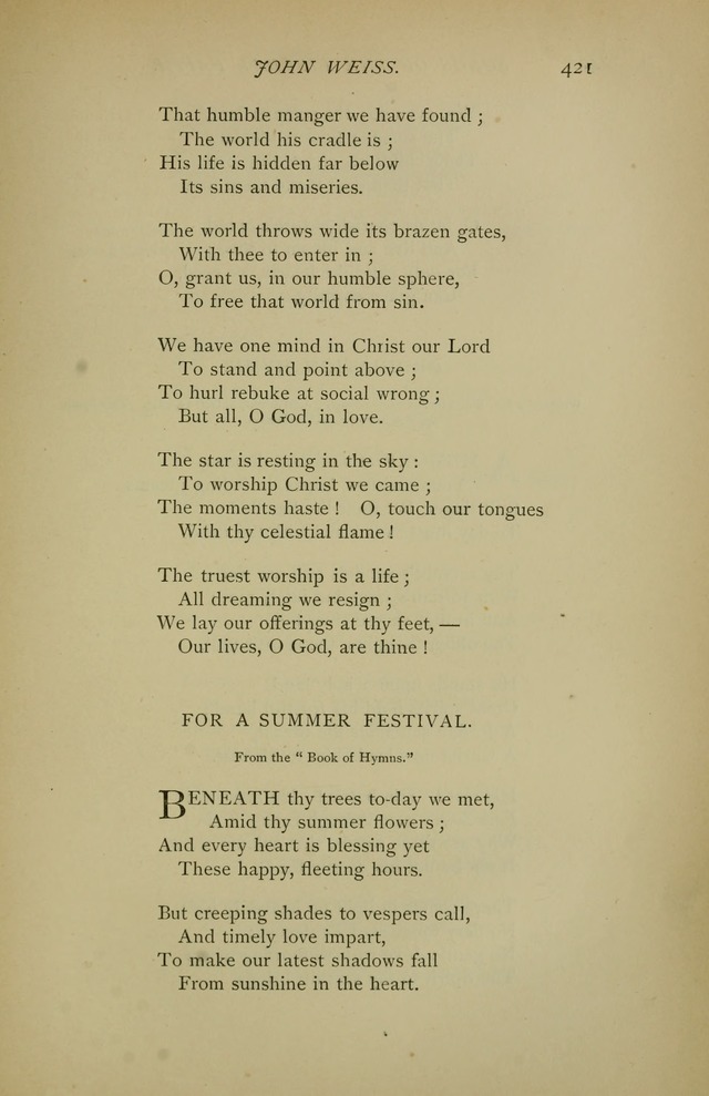 Singers and Songs of the Liberal Faith page 422