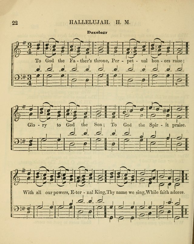 The Sabbath School Melodist: being a selection of hymns with appropriate music; for the use of Sabbath schools, families and social meetings page 22