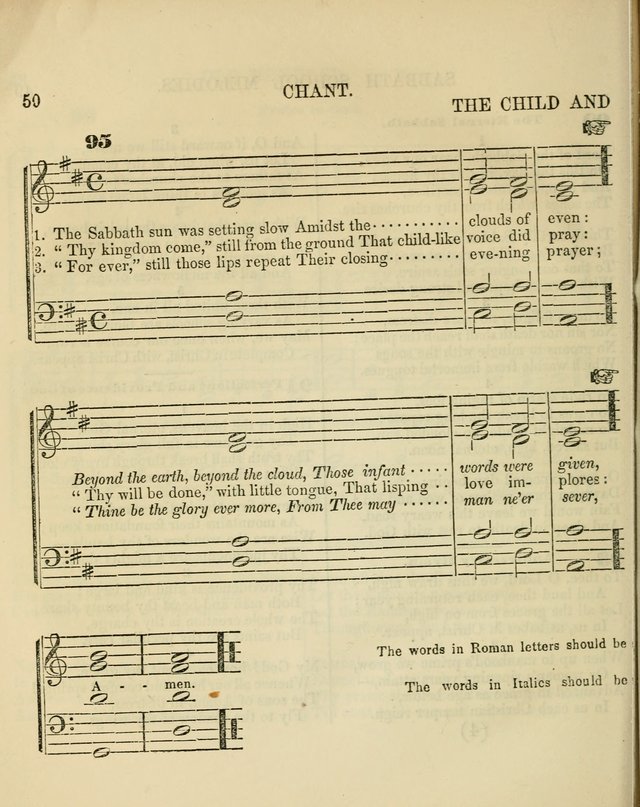 The Sabbath School Melodist: being a selection of hymns with appropriate music; for the use of Sabbath schools, families and social meetings page 50